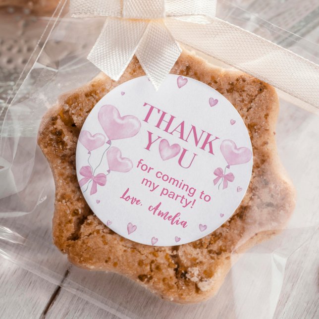 Little Sweetheart Valentine's Birthday Classic Round Sticker (Creator Uploaded)