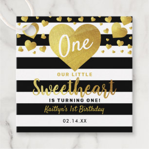 Little Sweetheart Valentine's Day Any Age Birthday Favour Tags
