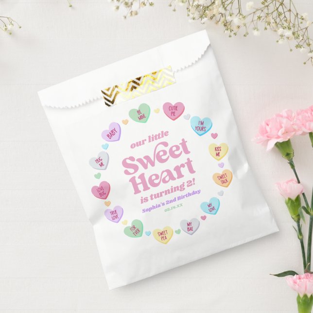 Little Sweetheart Valentine's Day Birthday Party Favour Bag (Sealed)