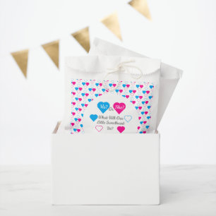 Little Sweetheart Valentine's Day Gender Reveal Favour Bag