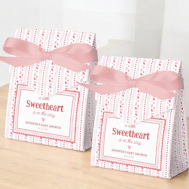 Little Sweetheart Valentine's Shower Favours Favor Box (Creator Uploaded)