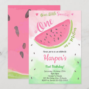 Little Sweetie One dans un Invitation melon Waterm