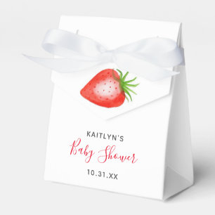 Little Sweetie Strawberry Baby Shower Favor Box