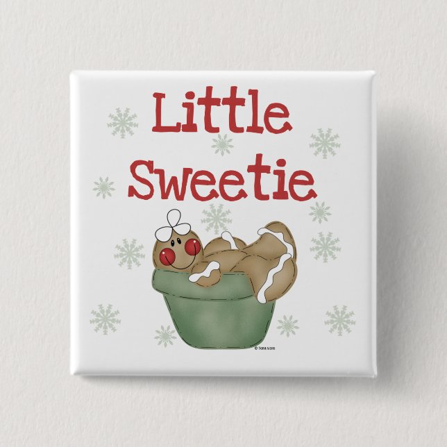 Little Sweetie Tshirts and Gifts 2 Inch Square Button (Front)