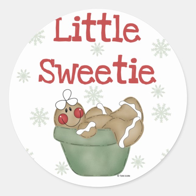 Little Sweetie Tshirts and Gifts Classic Round Sticker (Front)