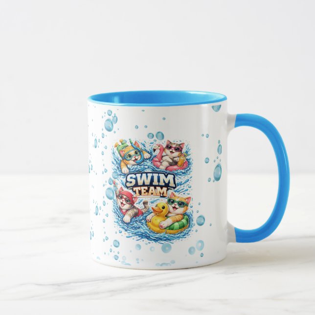 Little Swimmer Champion Personize Design  Mug (Right)