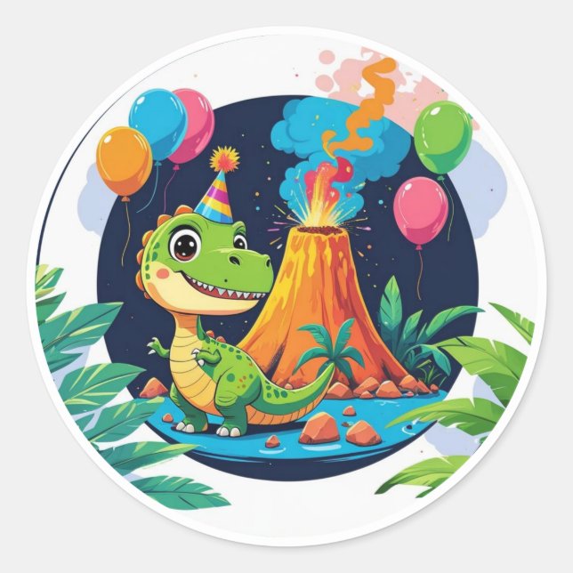 Little T-Rex Sticker  (Front)