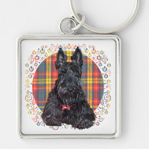 Little Tartan Scottie Dog Keychain