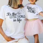 Little Thing Dandelion Hearts Mom Child Outfit T-Shirt<br><div class="desc">Mommy and me shirt design for mom and a child "it's the little things in life" for a mom, and a matching "little thing" for a child, design would work great for a new mom, or mother-to-be, or as a mother's day gift. Please see my collection of "mommy and me...</div>