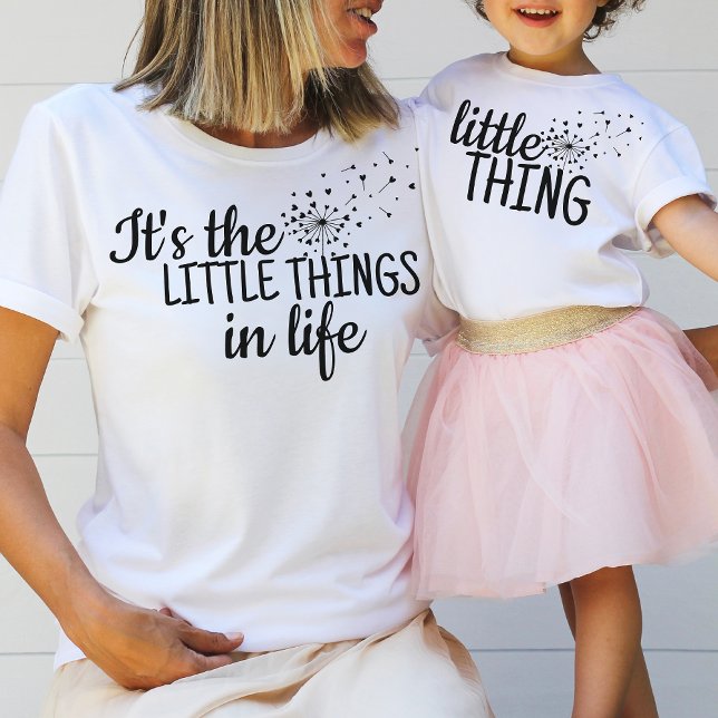 Little Thing Dandelion Hearts Mom Child Outfit T-Shirt (Creator Uploaded)