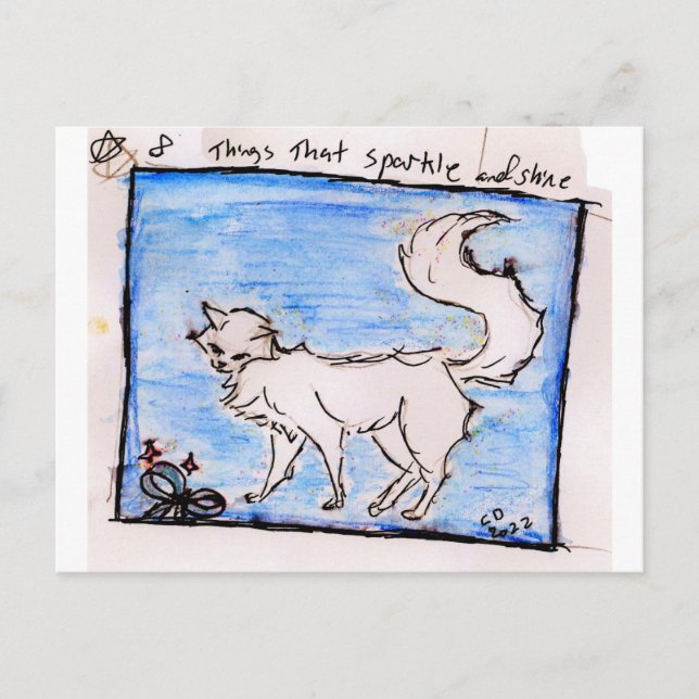 little things 8. things that sparkle and shine holiday postcard (Front)