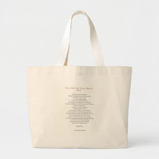Little Things Mean So Much Large Tote Bag