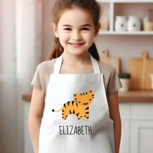 Little Tiger Cute Personalized Kids Apron