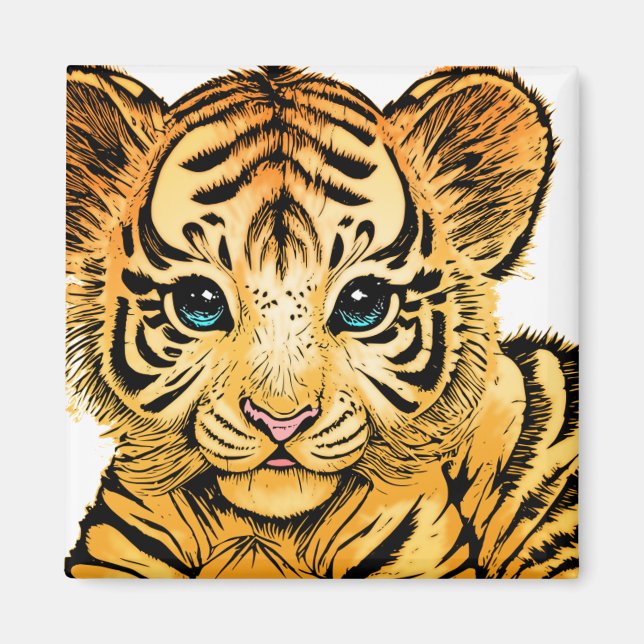LITTLE TIGER MAGNET (Front)