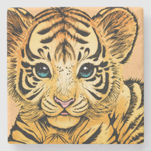 LITTLE TIGER STONE COASTER