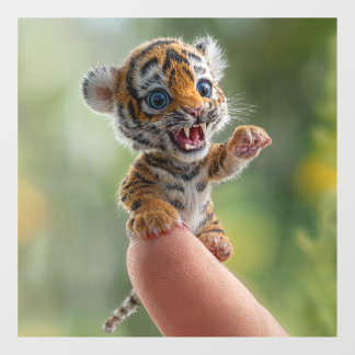 little tiger window cling