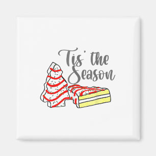 Little Tis' The Season Christmas Tree Cakes Debbie Magnet