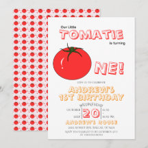 Little Tomatie Is Turning One Cute 1st Birthday