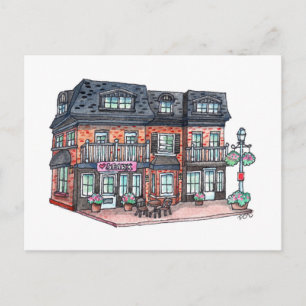 Little Town Cafe Postcard