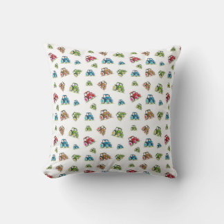 Little Tractors, White, Cushion