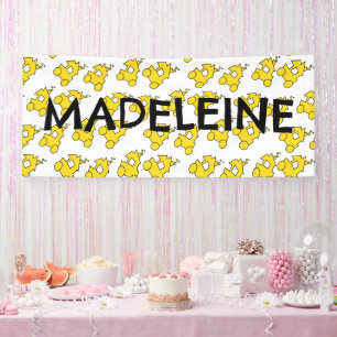 Little Train Birthday Simple Name Banner
