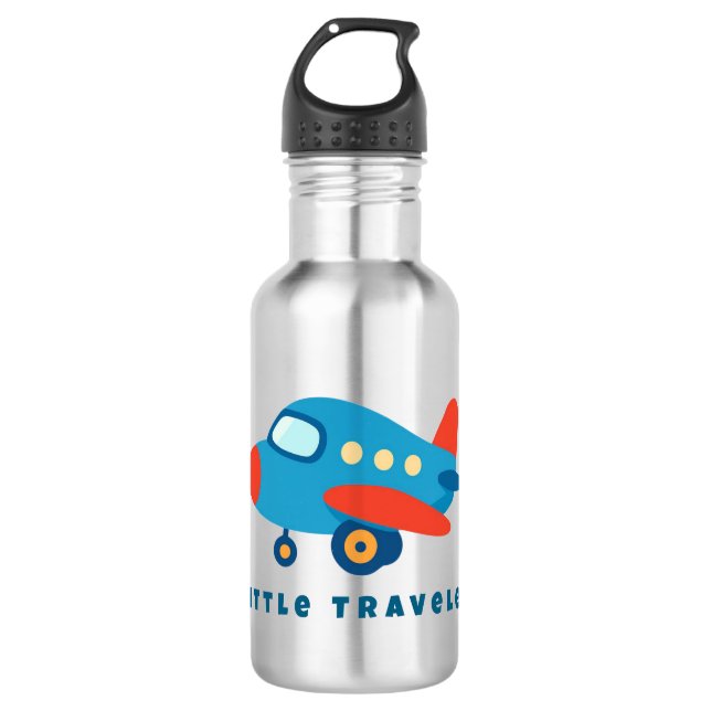 Little Traveler Airplane Water Bottle for Kids (Front)