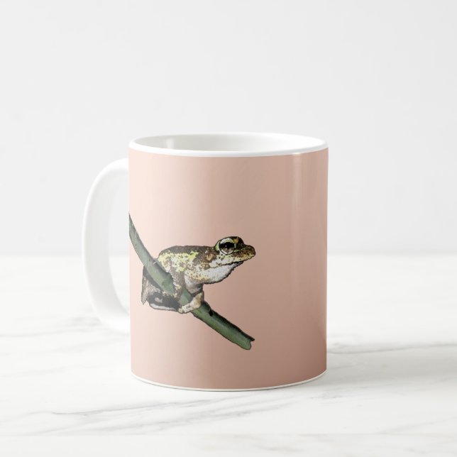 Little Tree Frog Oil Paint, Coffee Mug  (Front Left)