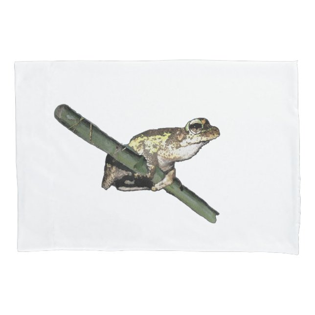 Little Tree Frog Oil Paint, Pillowcase (Front)