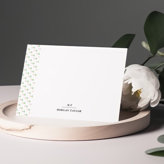 Little Triangles Personalized Note Cards (Creator Uploaded)