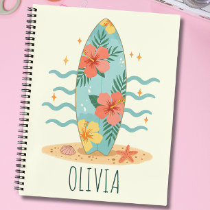 Little Tropical Surfer – Hibiscus Dreams Notebook