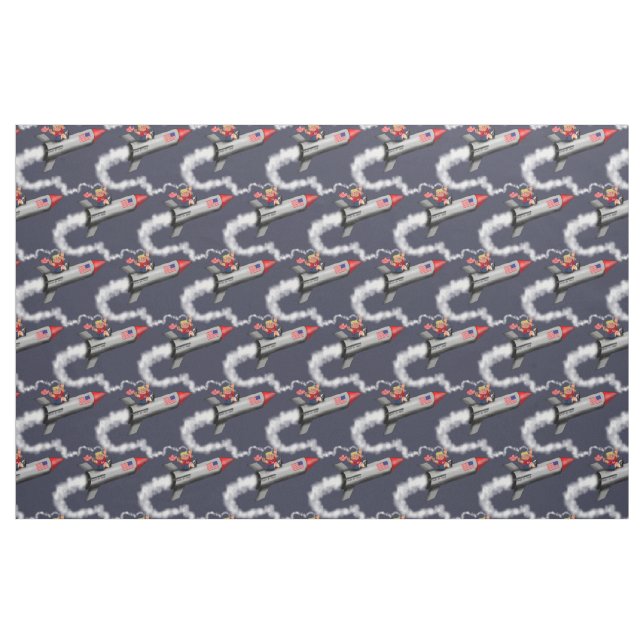 Little Trump on a Rocket Fabric (Fat Quarter)