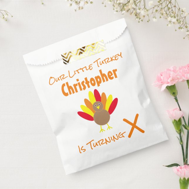 Little Turkey Birthday Favour Bag (Sealed)