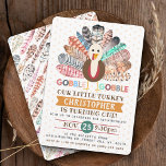 Little Turkey Thanksgiving Any Age Birthday Invitation<br><div class="desc">Celebrate in style this year with these fun little turkey birthday invitations. The design is easy to personalize with your own wording and your family and friends will be thrilled when they receive these fabulous invites.</div>