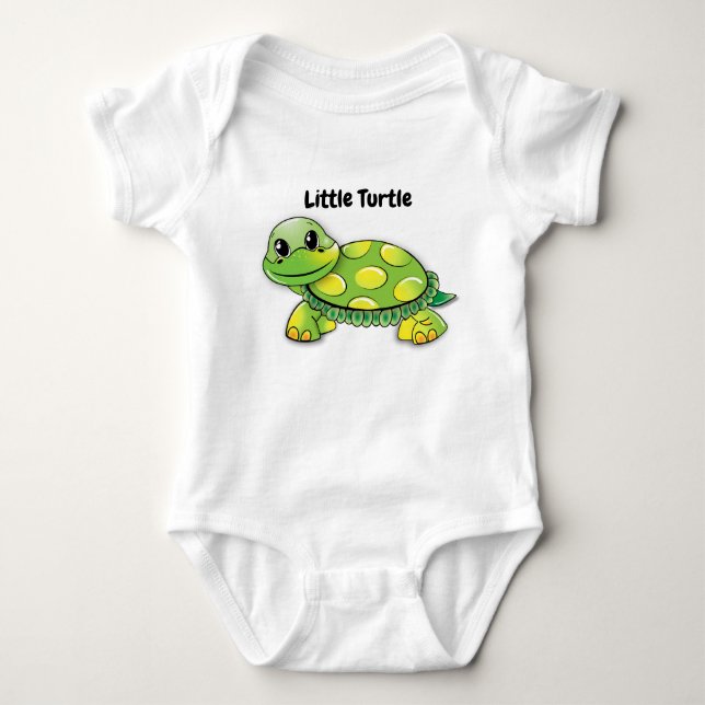 Little turtle baby bodysuit (Front)
