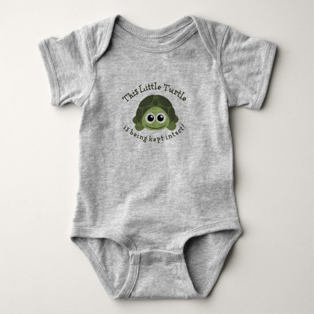 Little Turtle KI Baby Bodysuit (Front)