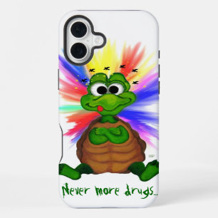 Little Turtle , Never more Drugs ! iPhone 16 Plus Case