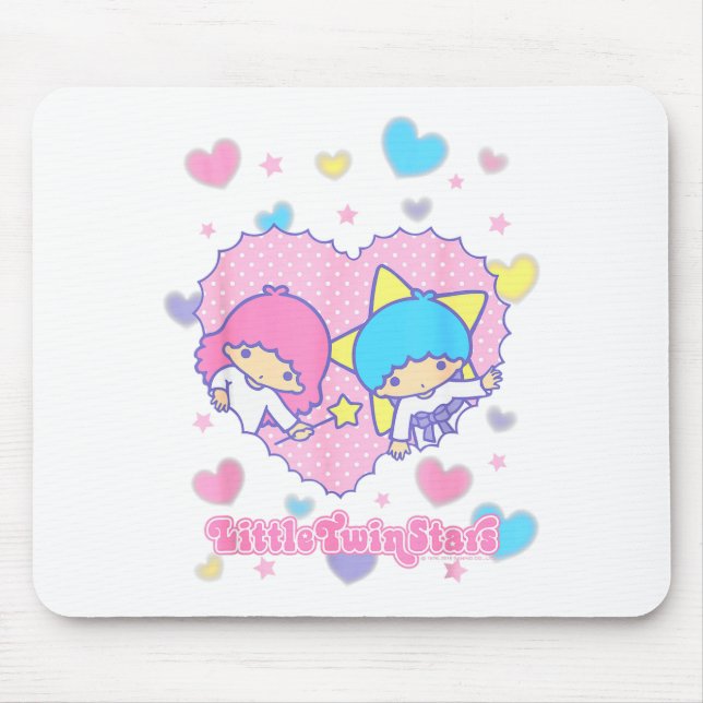 Little Twin Stars Retro Logo Valentine Tee  Mouse Pad (Front)