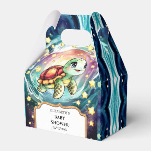 Little Under the Sea Turtle Baby Shower Favor Box