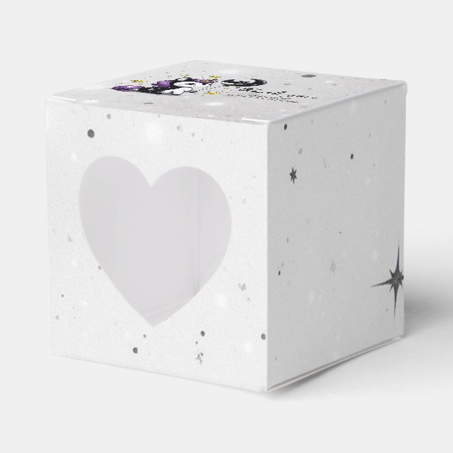 Little Unicorn Baby Shower Favor Box (Front Side)