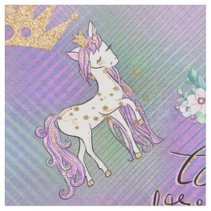 Little Unicorn Princess Fabric