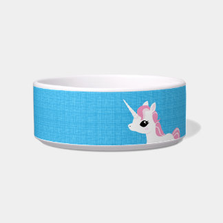 Little Unicorn with Pink mane pet bowl