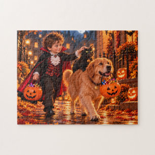 Little Vampire and His Halloween Candy Hunters Jigsaw Puzzle