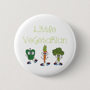 Little Vegetarian 2 Inch Round Button