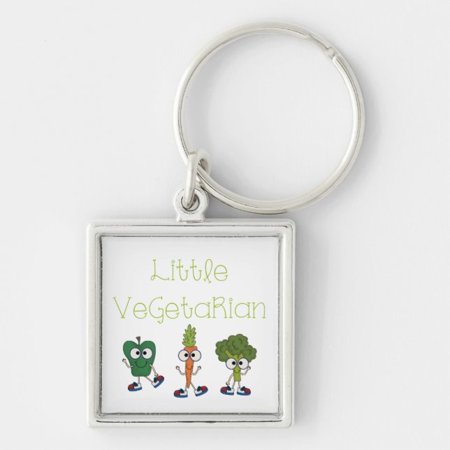 Little Vegetarian Keychain (Front)