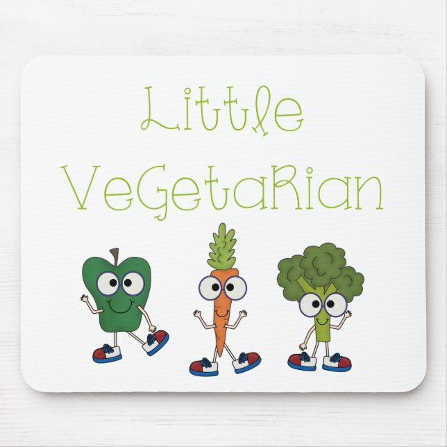 Little Vegetarian Mouse Pad (Front)