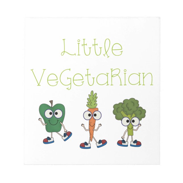 Little Vegetarian Notepad (Front)