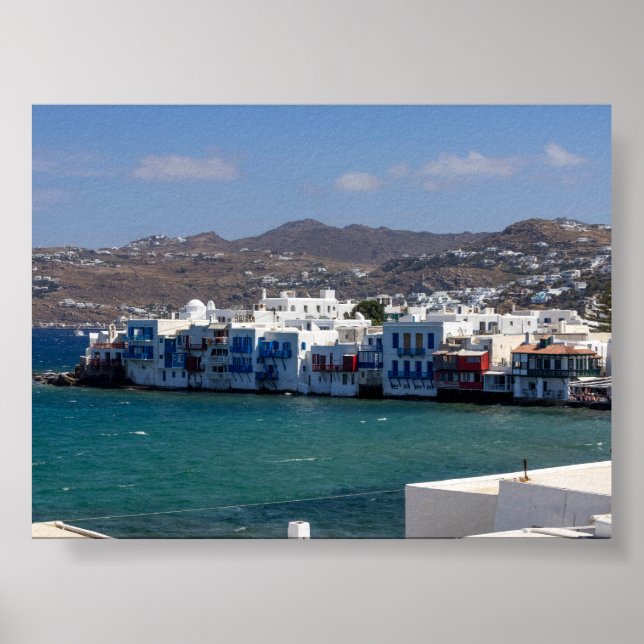 Little Venice in Mykonos Poster (Front)