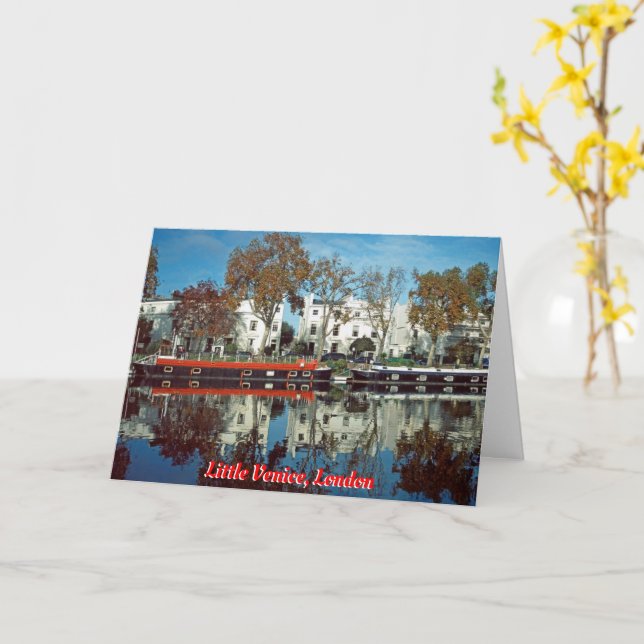 Little Venice, London Card (Yellow Flower)