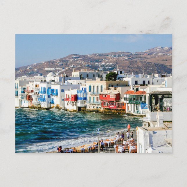 Little Venice, Mykonos Island. Postcard (Front)