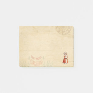 Little Victorian Caroler Custom Christmas Post-it Notes